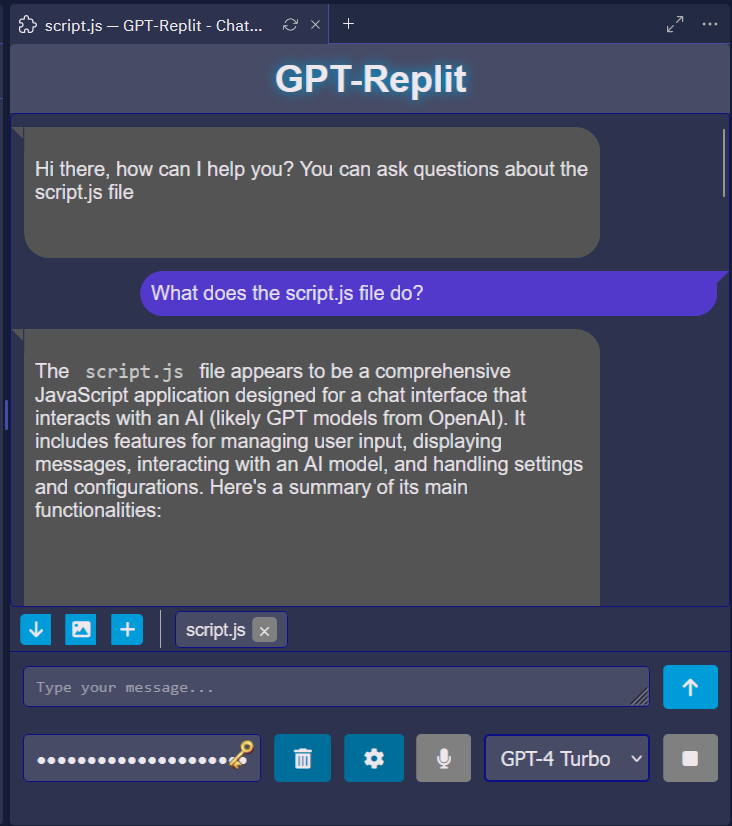 A screenshot describing the feature titled Chat with GPT using different models.
